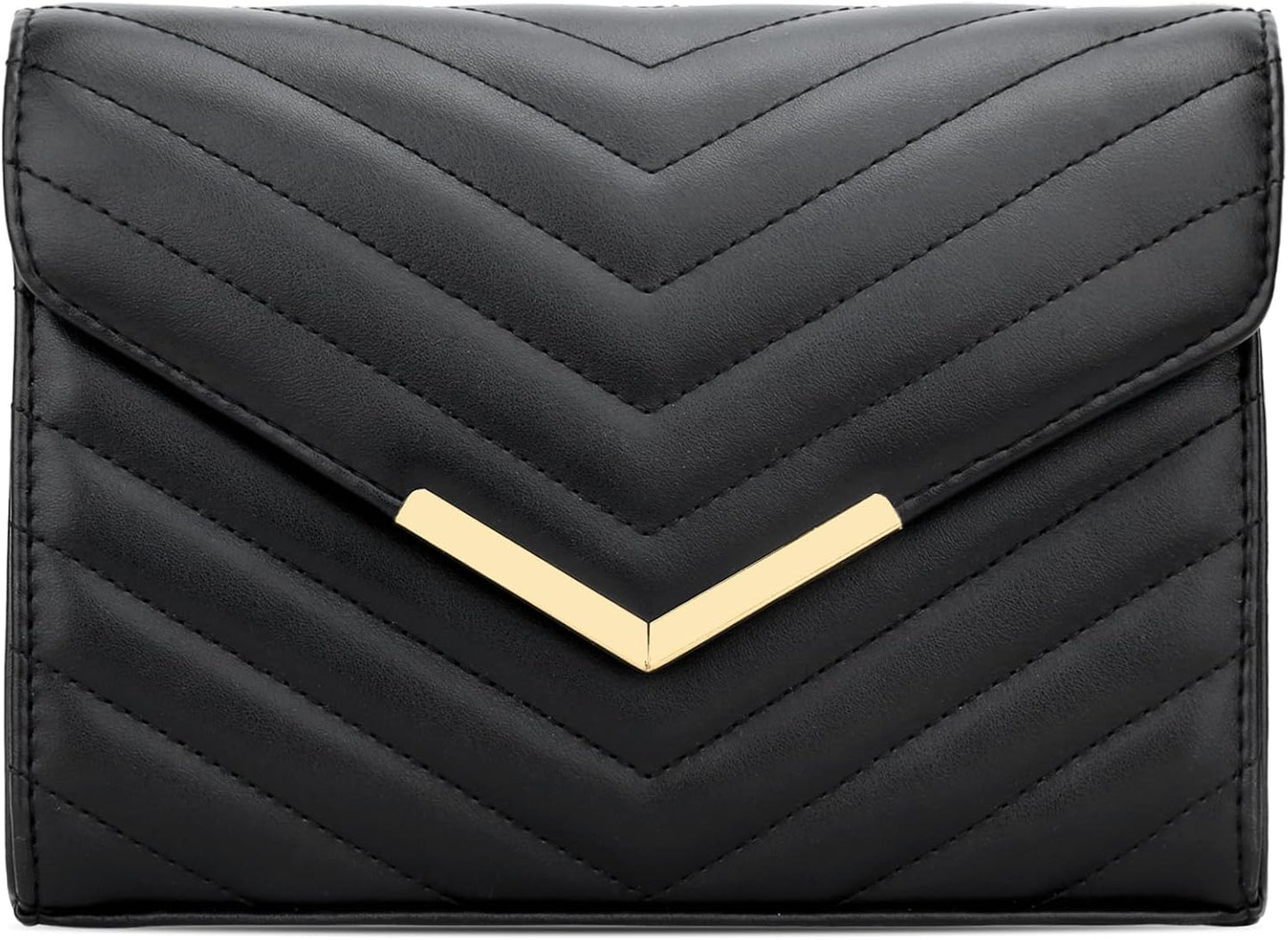 KKXIU Women Formal Vegan Leather Evening Envelope Clutch Purses and Handbags for Party Wedding Prom Bridal - PuriLite
