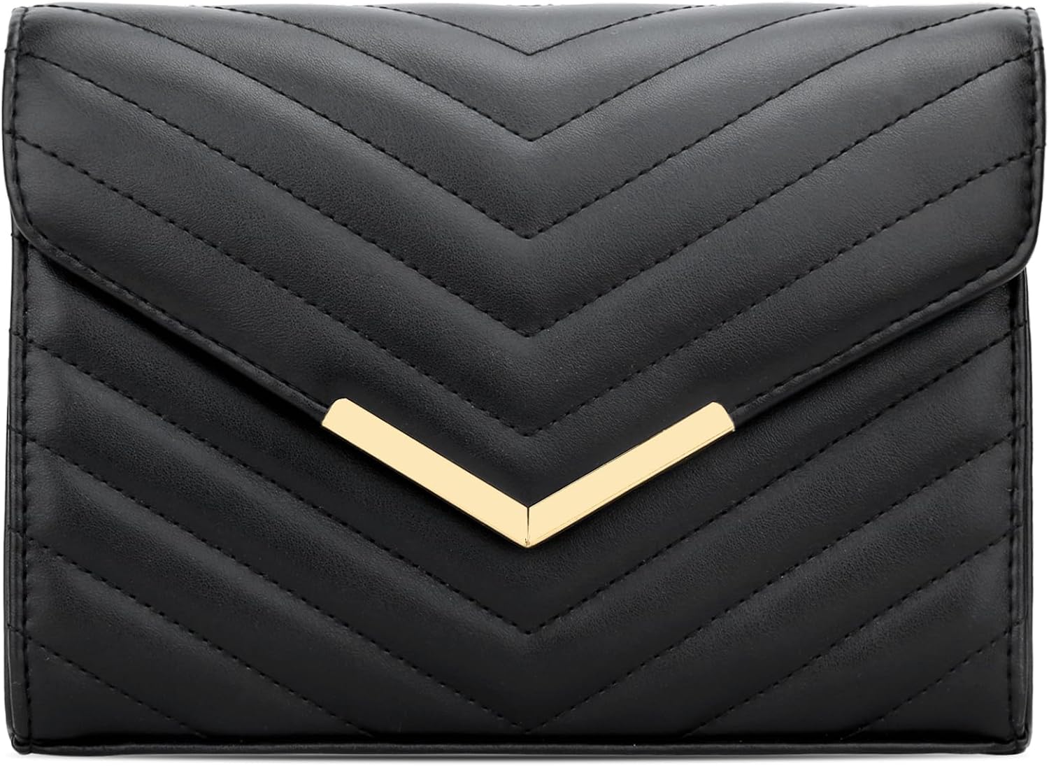KKXIU Women Formal Vegan Leather Evening Envelope Clutch Purses and Handbags for Party Wedding Prom Bridal - PuriLite