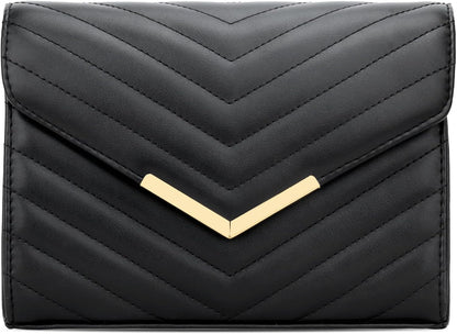 KKXIU Women Formal Vegan Leather Evening Envelope Clutch Purses and Handbags for Party Wedding Prom Bridal - PuriLite