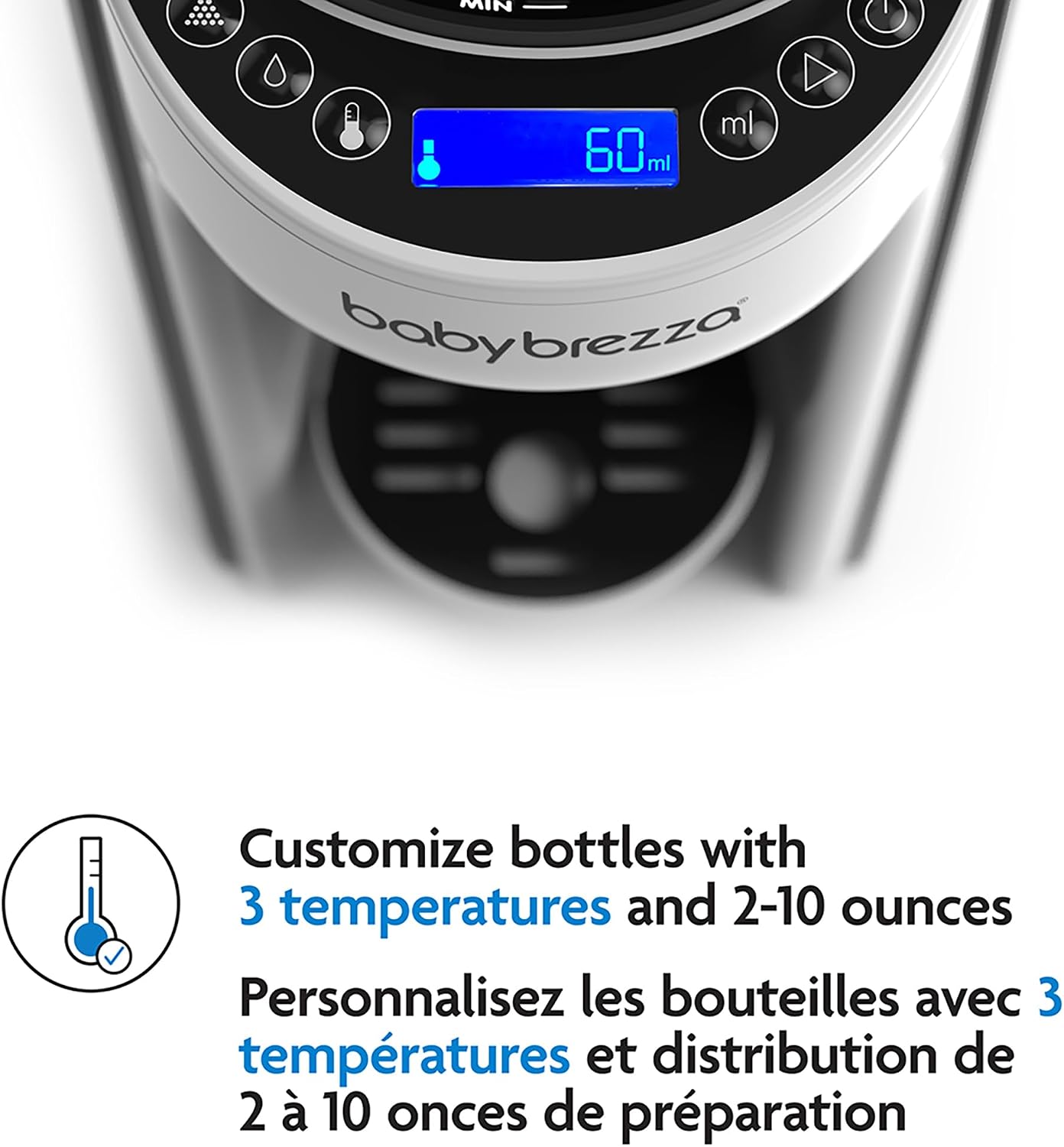 Baby Brezza Formula Pro Advanced Formula Dispenser Machine - Automatically Mix A Warm Formula Bottle Instantly - Easily Make Bottle With Automatic Powder Blending, White