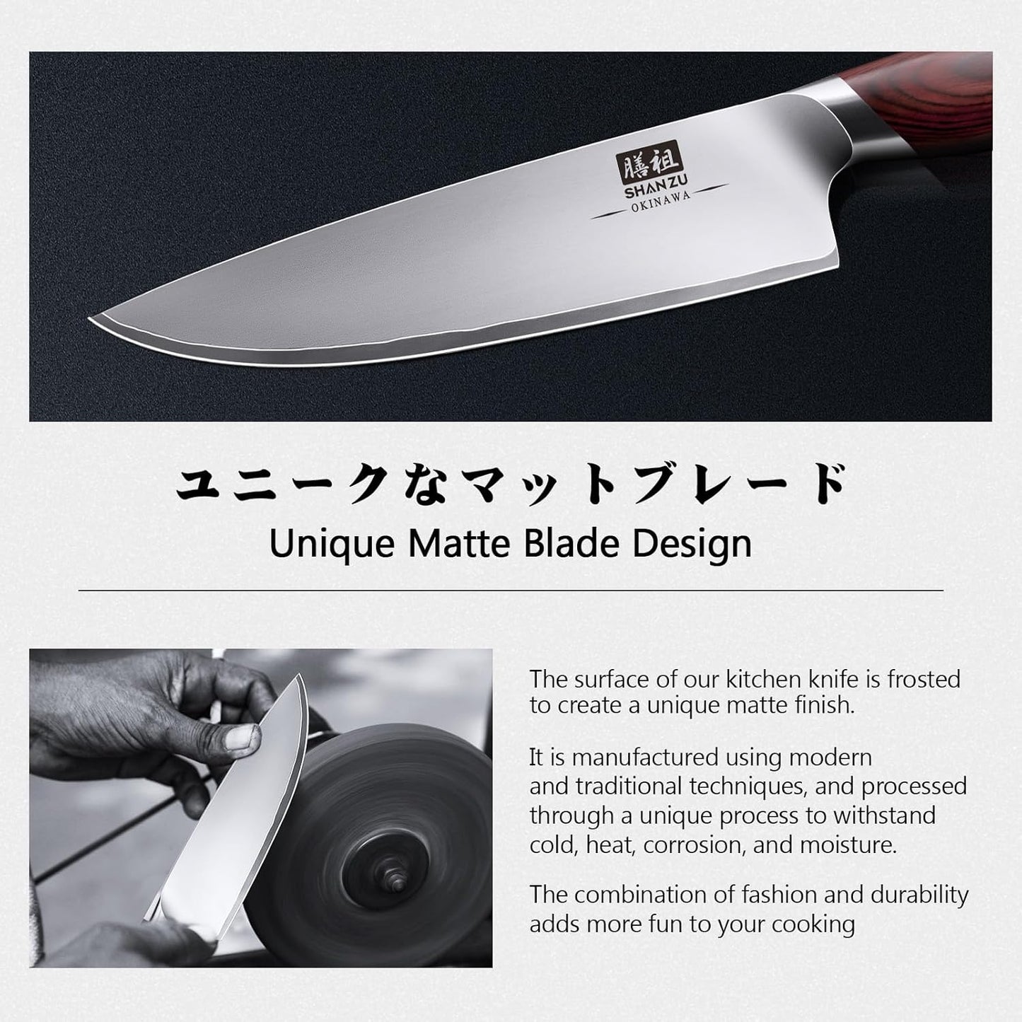 SHAN ZU Fillet Knife 7 inch, Razor Sharp Boning Knife for Meat in 10Cr15Mov Japanese High Carbon Steel Fish Knife, Professional Kitchen with Flexible Blade and Ergonomic Pakkawood Handle