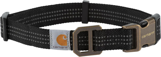 Carhartt Dog Collar, M-L, Brown, Reflective Stitching