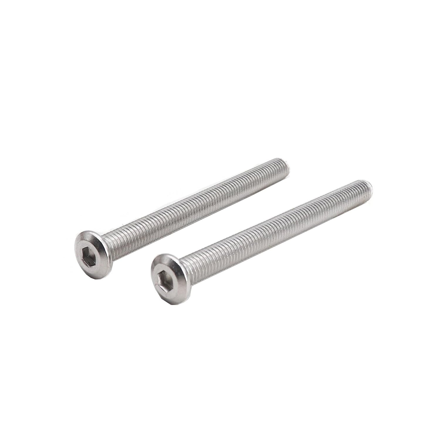 binifiMux 4pcs M10-1.25 x 70mm Serrated Flanged Hex Bolts Flange Hexagon Screws, Stainless Steel 18-8 (304), Plain Finish, DIN 6921