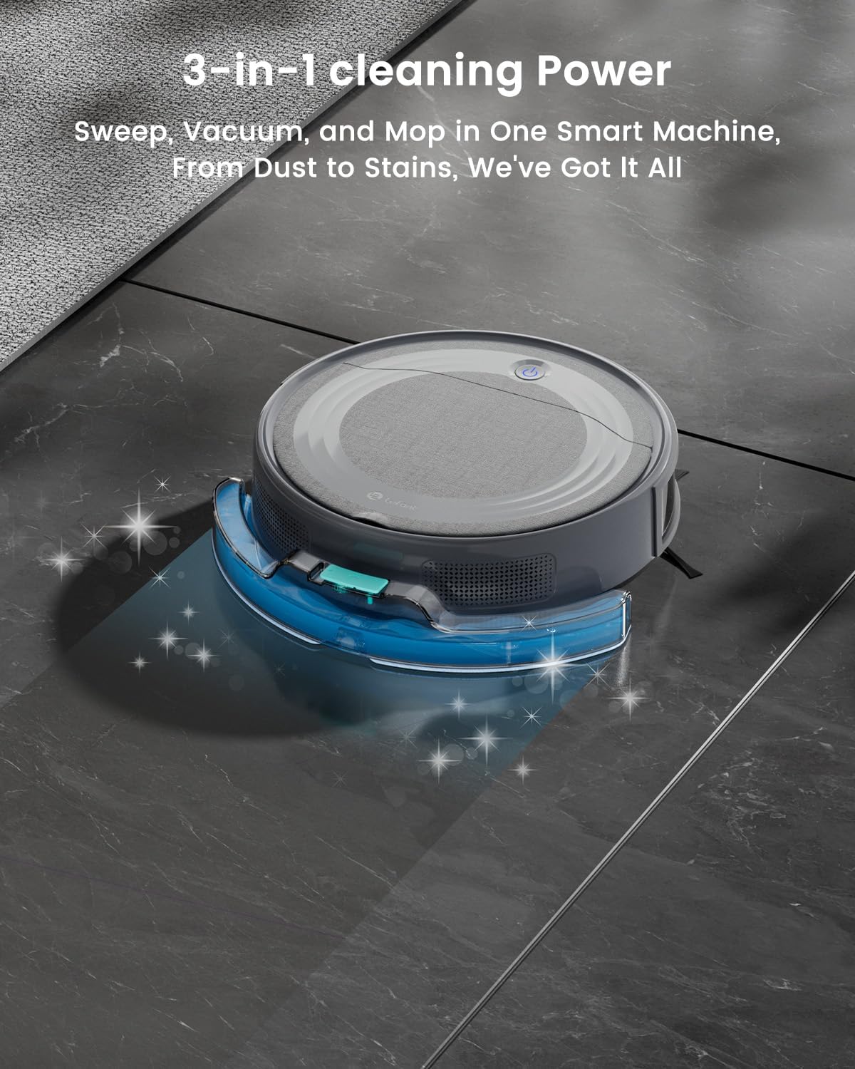 Lefant M310 Ultra Robot Vacuum and Mop Combo Ultra-Slim Robotic Cleaner with ToF LiDAR Navigation, Stronger Suction, WiFi/App/Alexa Control, 170min Runtime, Ideal for Pet Hair and Home