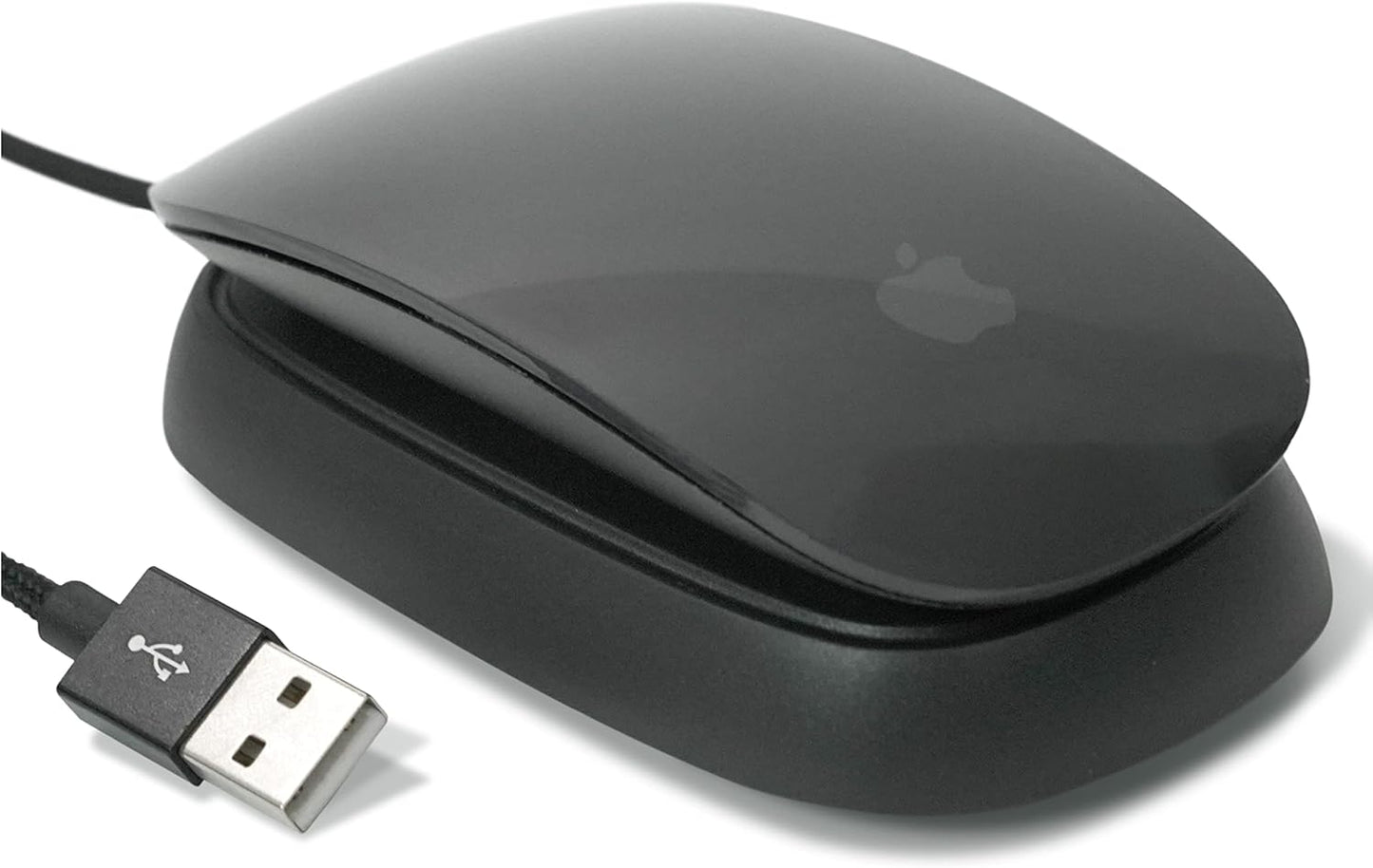 Ascrono - Charging Station Compatible with Apple Magic Mouse 2 - White - Perfect Accessories | Usable As Charging Dock, Stand & Charger | Includes 5ft (1.5m) USB-A Cable | Lightning Connector