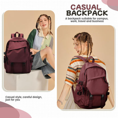 School Backpack for Women Men College High School Bags for Boys Girls Casual Daypack Laptop Backpack Waterproof Black Bookbag Travel Rucksack