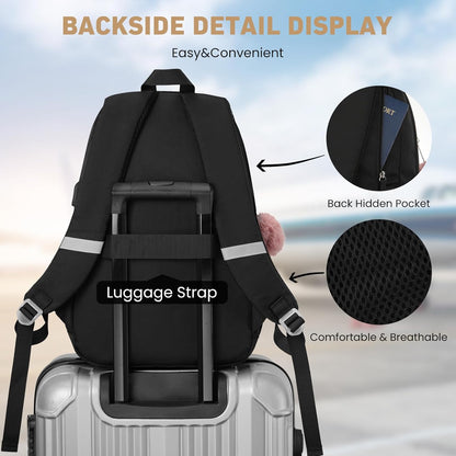 WINDARS School Backpack for Teen Girls, Cute College Backpacks for Women Students Aesthetic Bookbag Large 15.6 Inch Laptop Bag Middle School Travel Back Pack (Khaki Beige)