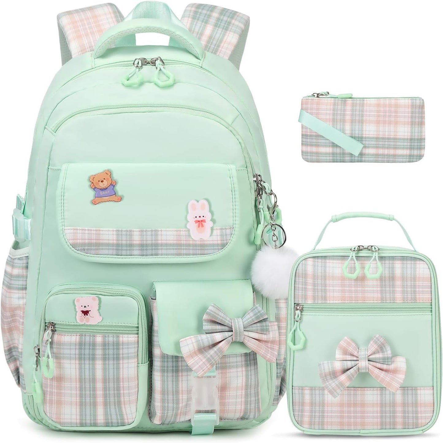 ACESAK Girls Backpack - 3PCS Backpack for Girls Cute School Backpacks for Girls Kindergarten