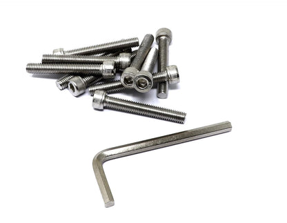 iexcell 25 Pcs M6 x 20mm Thread Pitch 1 mm Stainless Steel 304 Hex Socket Head Cap Screws Bolts Kit