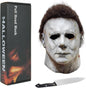 Halloween Mask for Adult With Classic Knife Scary Halloween Cosplay Costume Latex Mask Masquerade