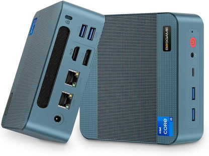 BOSGAME Mini PC P2 Pro, Intel i9-12900H (14C/20T,up to 5GHz) 32GB DDR5 RAM 1TB PCIe Gen 4 NVMe SSD Mini PC, 1x Thunderbolt 4 Port, 2X 2.5G LAN Ports,4K Triple Display, WiFi 6E, Bluetooth 5.2