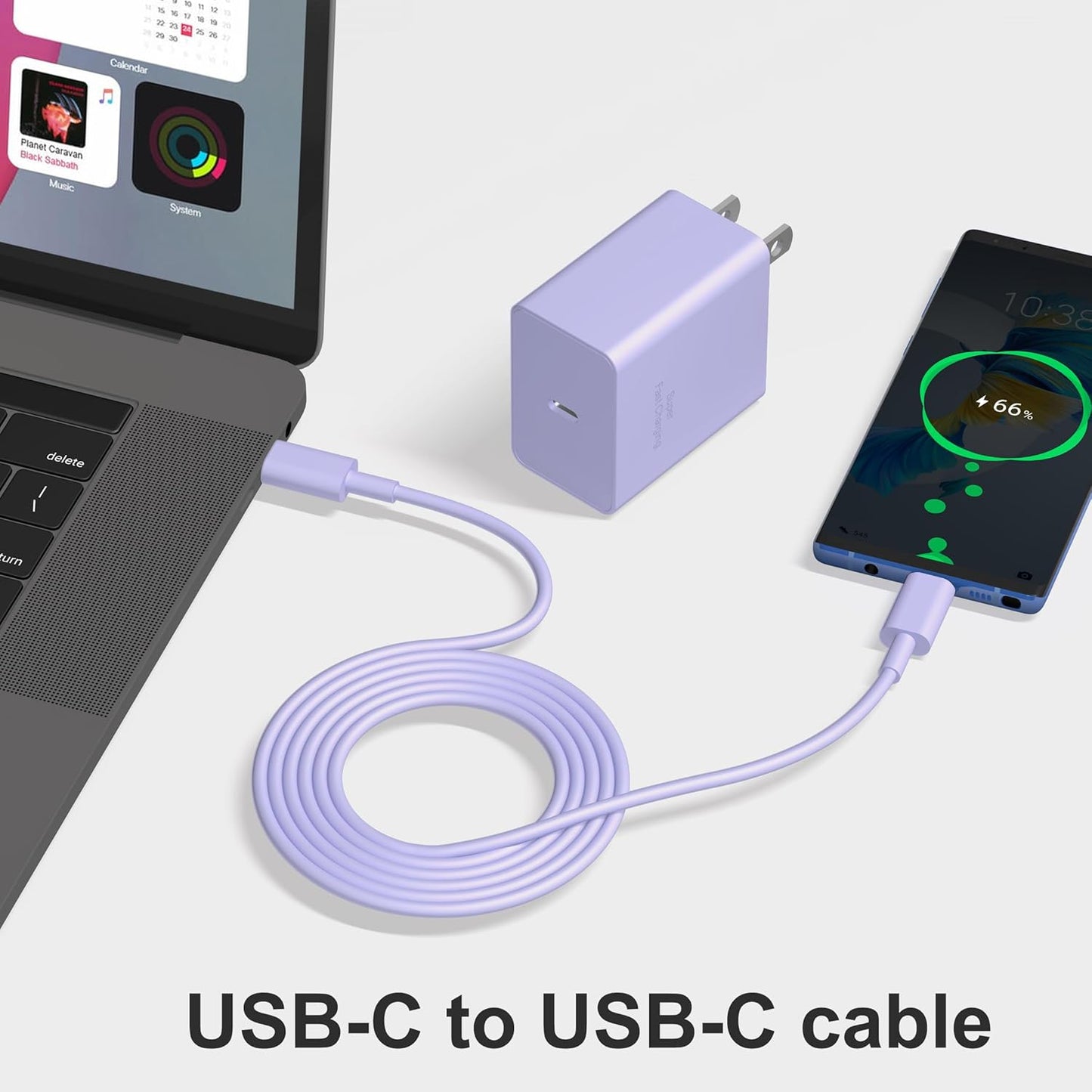 45W Super Fast Charger Type C, 2-Pack 45W USB C Charging Block with 10ft USB C to Type C Cables for Samsung Galaxy S25 S24+/UltraS23/S22/S21/S20/Note10/20 iPhone 16/15 Pro,Pro Max