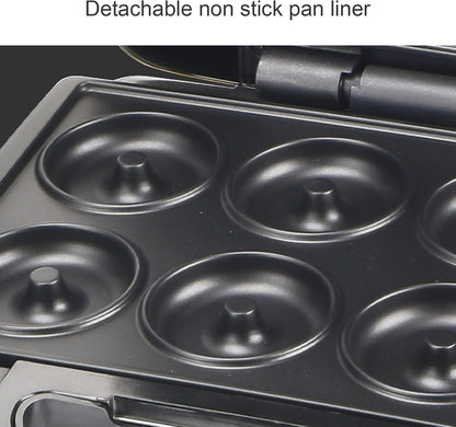 8 in 1 Electric Sandwich Maker, Panini Press Grill and Waffle Iron Set with 7 Pairs Removable Non Stick Plates Multifunction Automatic Temperature Control Donut Maker