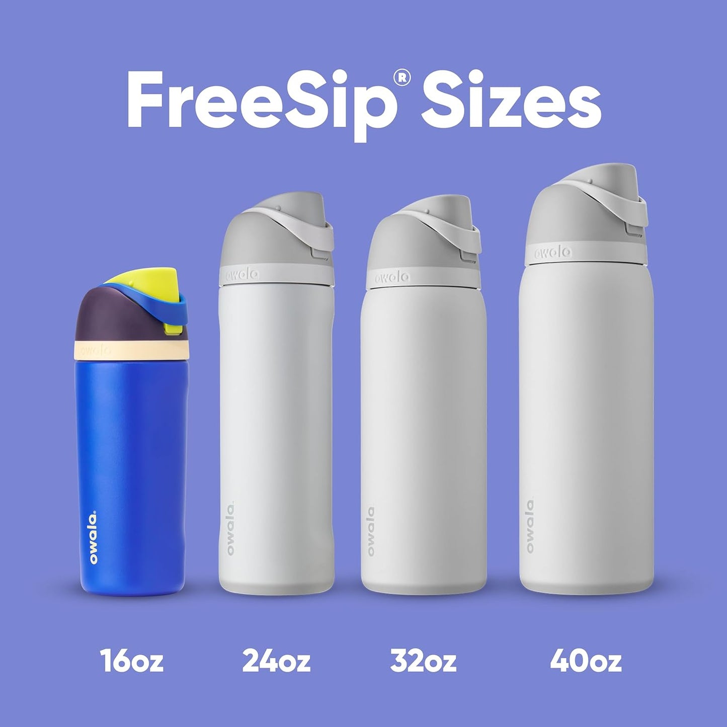 Owala Kids FreeSip Insulated Stainless Steel Water Bottle with Straw, BPA-Free Sports Water Bottle, Great for Travel, 16 oz, Celestial Sphere