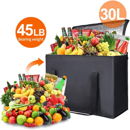Purilite Select™ Insulated Food Delivery Bag – Extra Large Thermal Carrier for Hot &amp; Cold Food Transport