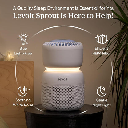 LEVOIT Air Purifiers Large Room bedroom Home Up to 1875 ft² with Washable Filters, Smart WiFi Air Quality Monitor, HEPA Sleep Mode and Auto Mode, Removes Allergies, Pet Hairs, Smoke, Dust, Vital 200S