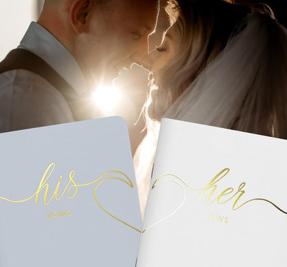 LSSH GmbH Vow Books - His and Hers Wedding Essentials, 28 Pages, 5.5" X 4" (Dark Green & Sage)