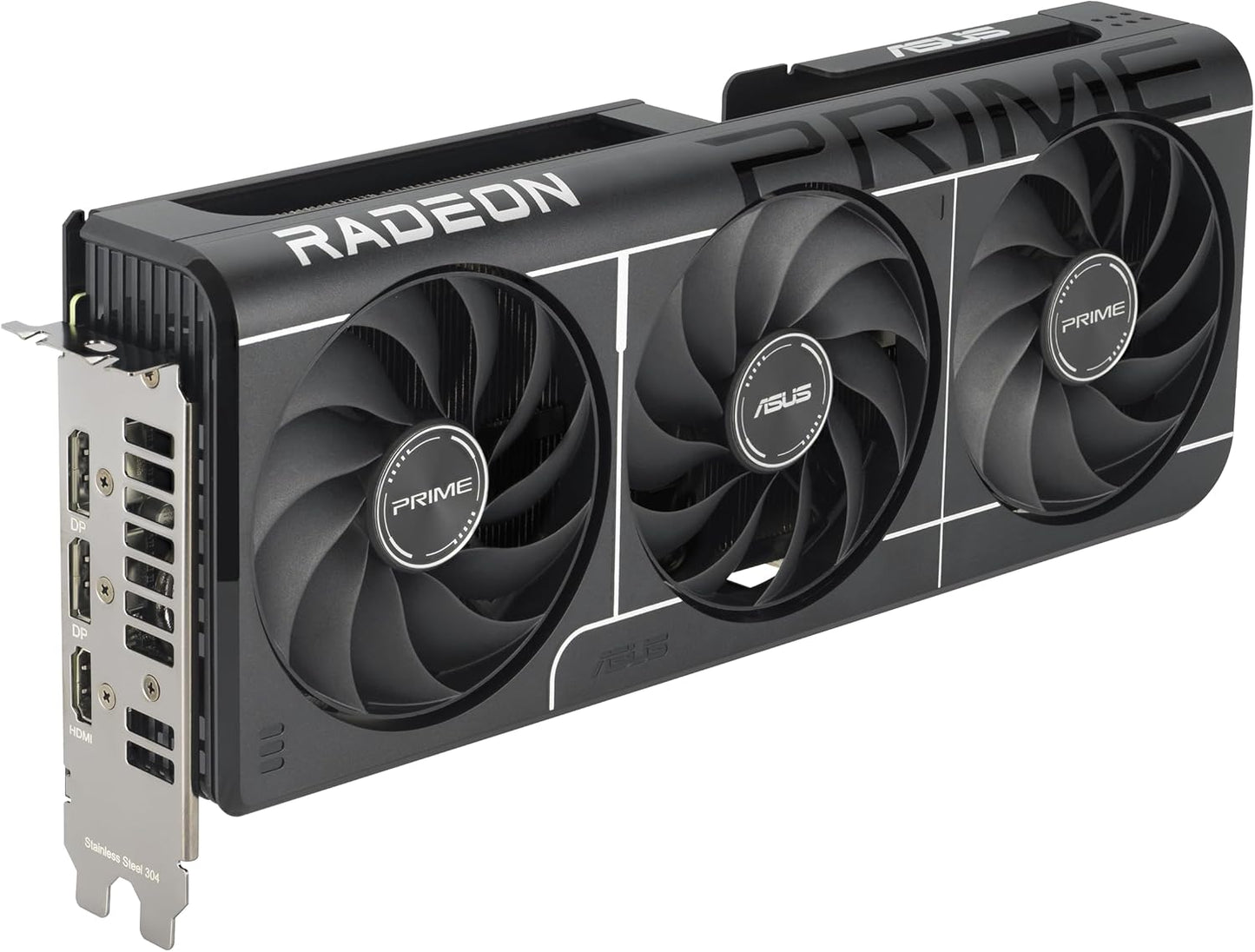 ASUS Prime Radeon™ RX 9060 XT 16GB GDDR6 OC Edition Graphics Card (PCIe 5.0, HDMI/DP 2.1, 2.5-Slot Design, axial-tech Fans, Dual Ball Fan Bearings, Dual BIOS, ASUS GPU Guard)