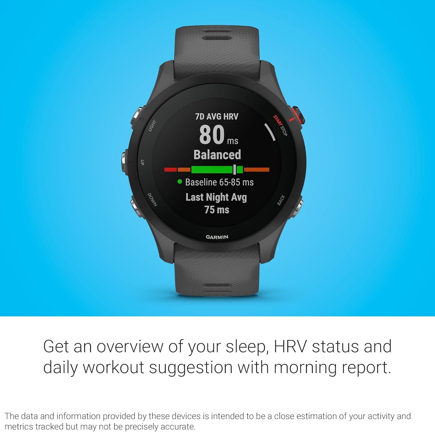 Garmin Forerunner® 255 Music, GPS Running Smartwatch with Music, Advanced Insights, Long-Lasting Battery, Black, 46 MM