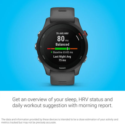 Garmin Forerunner® 255 Music, GPS Running Smartwatch with Music, Advanced Insights, Long-Lasting Battery, Black, 46 MM