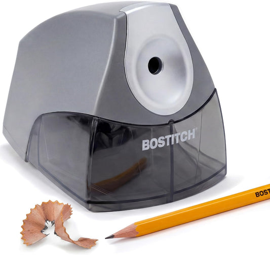 Bostitch Office Personal Electric Pencil Sharpener, Powerful Stall-Free Motor, High Capacity Shavings Tray, Gray (EPS4-KTGRAY)