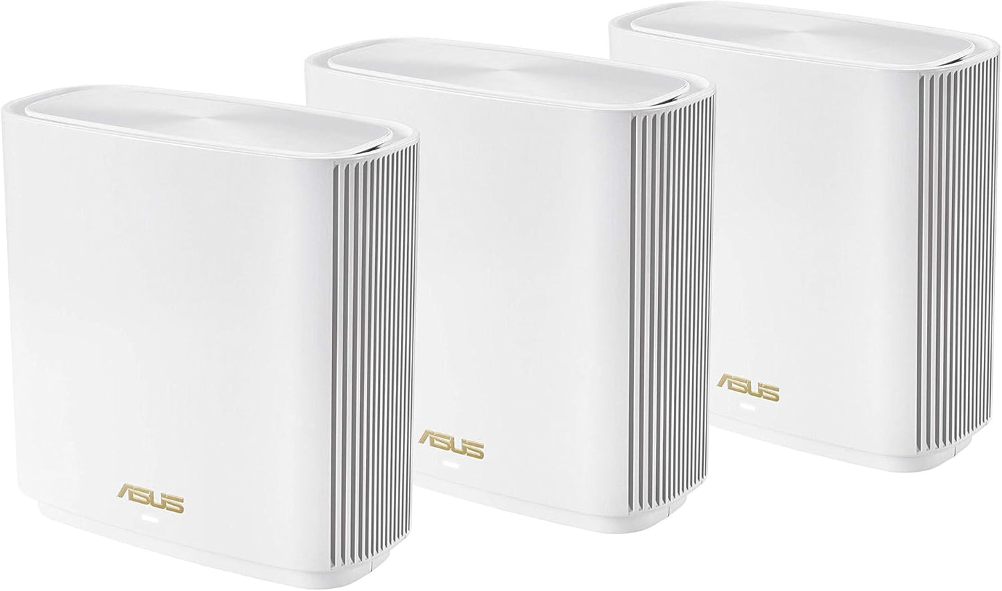 ASUS ZenWiFi Whole-Home Tri-band Mesh WiFi 6E System (ET9 2PK), Coverage up to 5,500 sq.ft, 7800Mbps, new 6GHz band, AiMesh, Lifetime Free Internet Security, Parental Control, EasySetup, Instant Guard
