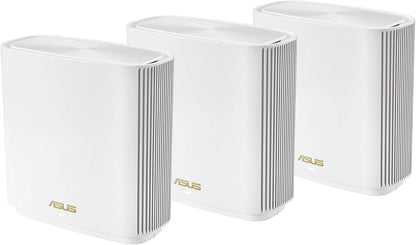 ASUS ZenWiFi Whole-Home Tri-band Mesh WiFi 6E System (ET9 2PK), Coverage up to 5,500 sq.ft, 7800Mbps, new 6GHz band, AiMesh, Lifetime Free Internet Security, Parental Control, EasySetup, Instant Guard