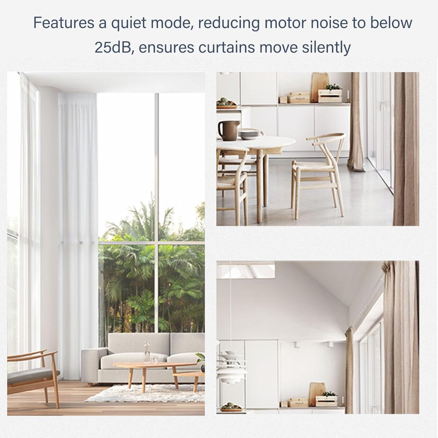 Smart Automatic Curtain Opener | Silent Electric Curtain Robot with Remote Control | Long Battery Life | Easy Install Smart Curtain Device for Home & Office