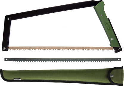 AGAWA BOREAL21 Tripper Kit, 21" Folding Saw, Dual Blades, Nylon Case, Green