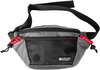 Leashboss Dog Treat Pouch for Training | Training Treat Pouches for Pet Training | Treat Bag for Dog Training | Portable Kibble Snack Container for Pets | Fanny Pack Waist Belt Transport On The Go
