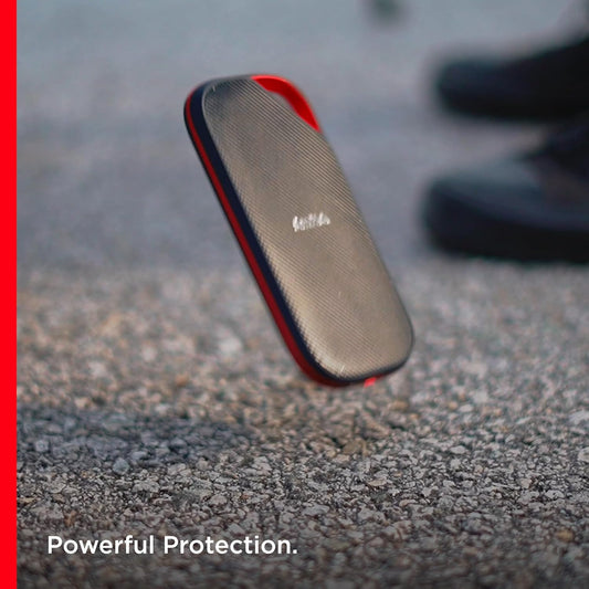 4TB SanDisk Extreme PRO Portable SSD with USB4, Up to 3800 MB/s Read and 3700MB/s Write, USB-C, USB 3.2, Backwards Compatible, IP65 Water and Dust Resistance - SDSSDE82-4T00-G25 - PuriLite