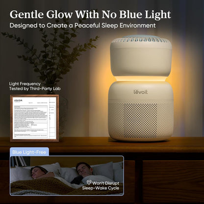 LEVOIT Air Purifiers Large Room bedroom Home Up to 1875 ft² with Washable Filters, Smart WiFi Air Quality Monitor, HEPA Sleep Mode and Auto Mode, Removes Allergies, Pet Hairs, Smoke, Dust, Vital 200S