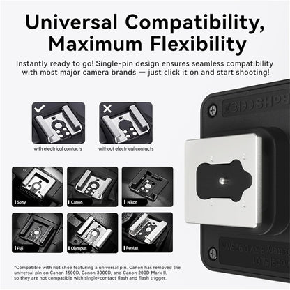 ULANZI Mini Camera Flash SL01 Speedlite Digital Camera Speedlight with Hot Shoe, Compatible with Sony/Canon/Fuji/Nikon/Panasonic/Olympus/Pentax
