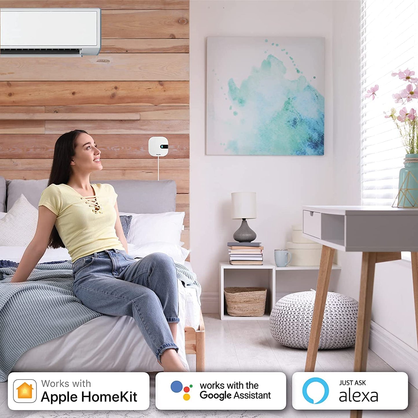 Sensibo Air PRO - Air Conditioner Smart Controller & Air Quality Sensor. Smart Thermostat for Mini Split, Window, Portable AC. Temp & Humidity Sensors. Google, Alexa, Siri & Apple HomeKit Compatible