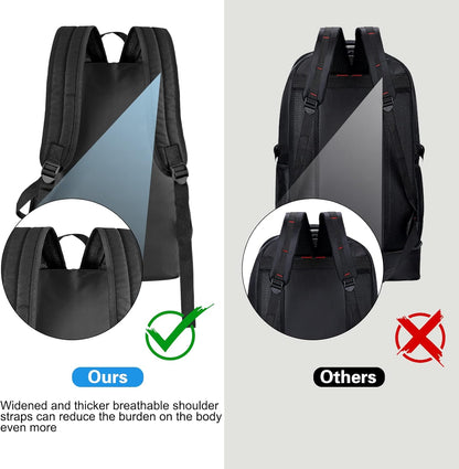 School Backpack Classic Basic Backpack Lightweight Bookbag for College Middle School Travel Work for Girls Boys