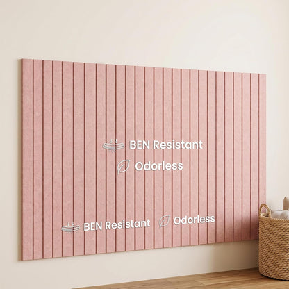 Large Cork Board for Wall 36" X 24"Alternative - 6 Pack Large Felt Bulletin Board with 48 Removable Adhesive Tabs,20 Pushpins,Felt Board for Home Office Wall and School Classroom Décor(Pink)