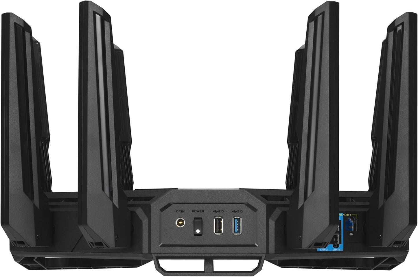 ASUS ROG Rapture WiFi 6E Gaming Router (GT-AXE16000) - Quad-Band, 6 GHz Ready, Dual 10G Ports, 2.5G WAN Port, AiMesh Support, Triple-Level Game Acceleration, Lifetime Internet Security, Instant Guard