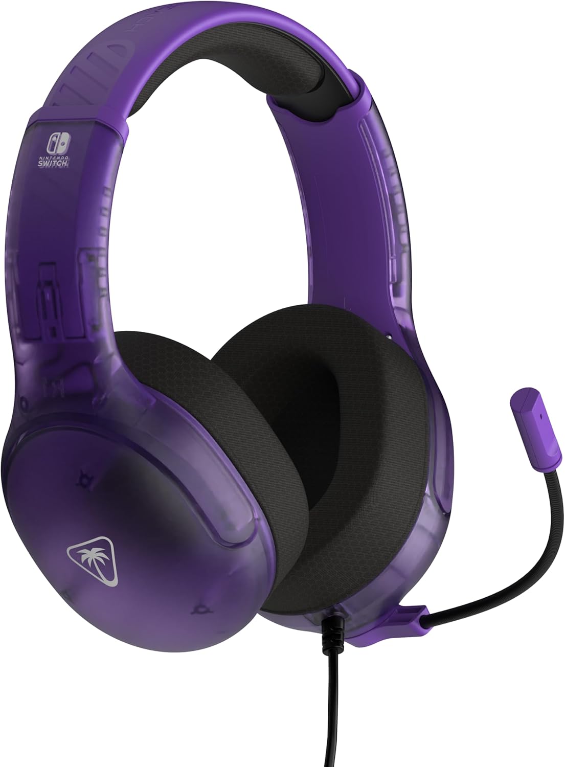 Turtle Beach Airlite Fit Officially licensed Nintendo Wired Gaming Headset for Nintendo Switch – Ghost Purple