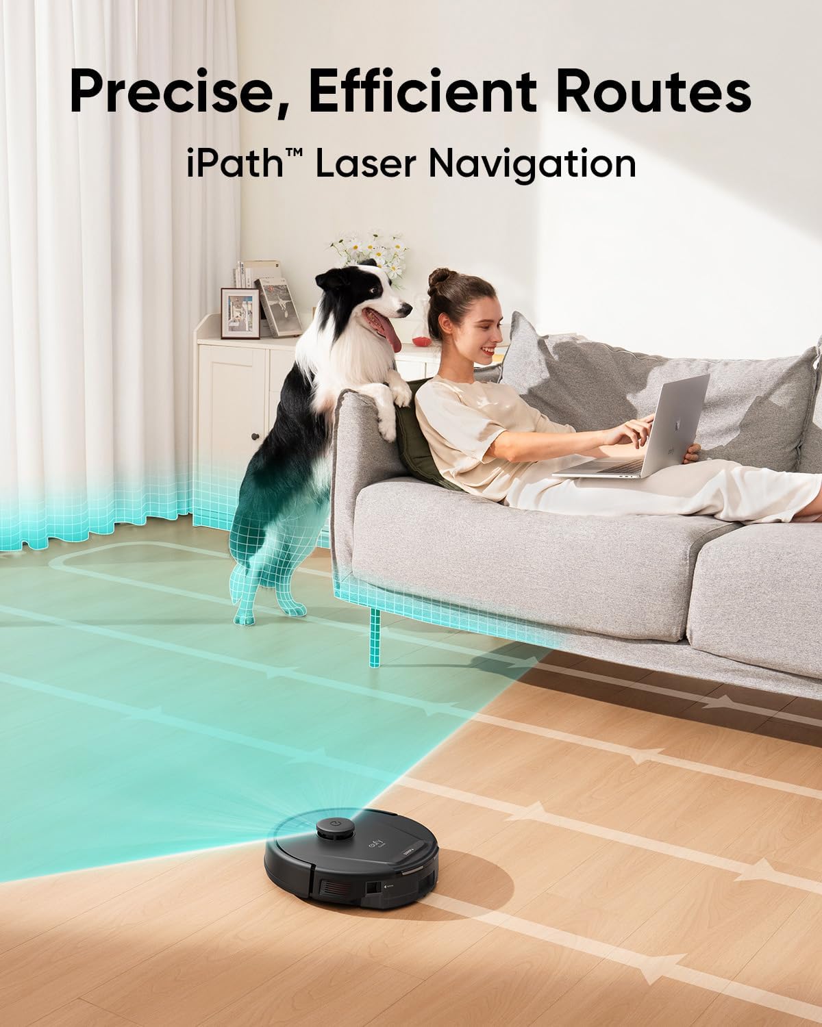 eufy Robot Vacuum L60 with Self Empty Station, Hair Detangling Technology, Up to 60 Days Hands Free Cleaning, 5,000 Pa Suction, Remove Hair, Dust