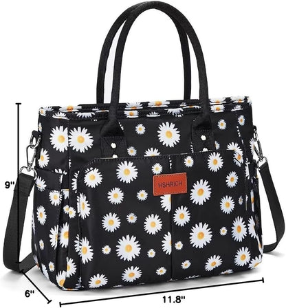 Lunch Bag for Women, Insulated Lunch Box for Work, Large Leakproof Cooler Purse with Side Pockets & Removable Shoulder Strap Women's Lunch Tote Bag for Picnic Work Beach Cute Lunch Bags (Heart)