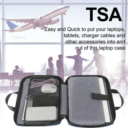 Ytonet Laptop Sleeve, 15.6 inch TSA Laptop Bag Laptop Case Water Resistant Computer Carrying Bag Compatible for Lenovo, HP, Dell, Asus Notebook, Gifts for Men Women, Grey