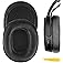 SOULWIT Replacement Earpads for Skullcandy Hesh 3/ANC/Evo & Crusher Wireless/ANC/Evo & Venue ANC Over-Ear Headphones, Ear Pads Cushions with Noise Isolation Foam - Hesh3 PL Black - PuriLite