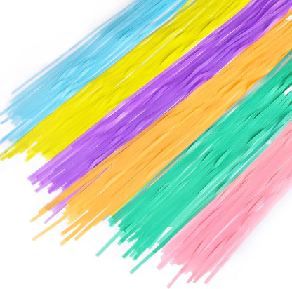 BRAVESHINE Pink Glitter Tinsel Foil Fringe Curtain - 2 Pcs 3.2x8.2 ft Metallic Party Supplies Photo Backdrop for Girl Princess Birthday Unicorn Bachelorette Butterfly Bridal Shower Party Decorations
