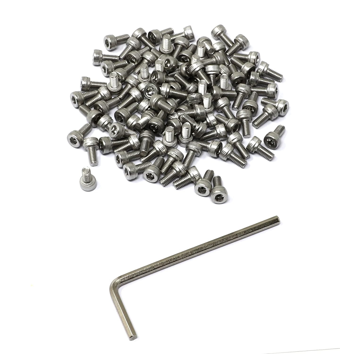iexcell 25 Pcs M6 x 20mm Thread Pitch 1 mm Stainless Steel 304 Hex Socket Head Cap Screws Bolts Kit