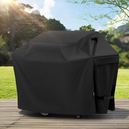UNICOOK BBQ Cover 55 Inch, Heavy Duty Waterproof Housse BBQ, Special Fade and UV Resistant Outdoor Barbecue Grill Cover, Barbecue Accessories Compatible for Weber Char-Broil Brinkmann and More