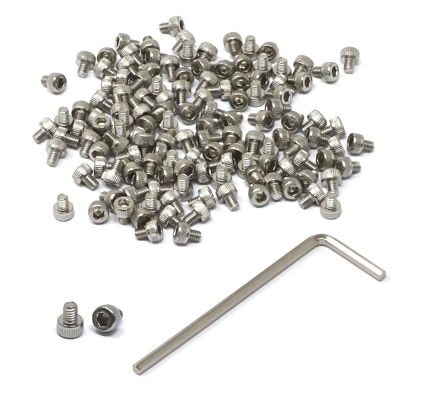 iexcell 25 Pcs M6 x 20mm Thread Pitch 1 mm Stainless Steel 304 Hex Socket Head Cap Screws Bolts Kit