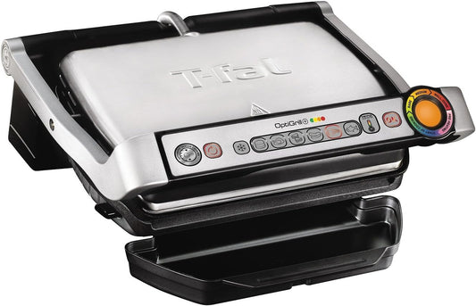 T-fal Optigrill, Electric Indoor Grill, 6 Auto Cooking Modes, Smart Sensor Techology, Nonstick removable plates, Stainless Steel Exterior, Panini Press, Precision Grilling