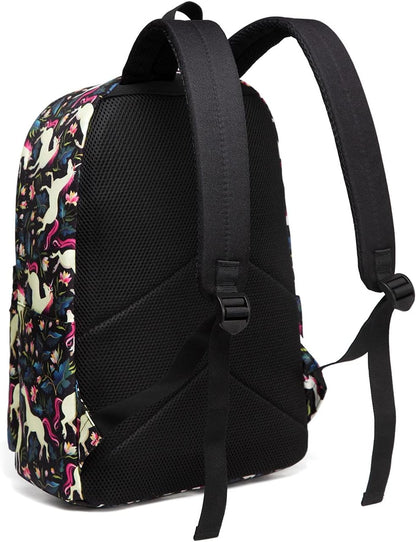 VASCHY Lightweight School Backpack for Women with Sleeve for 14" Laptop