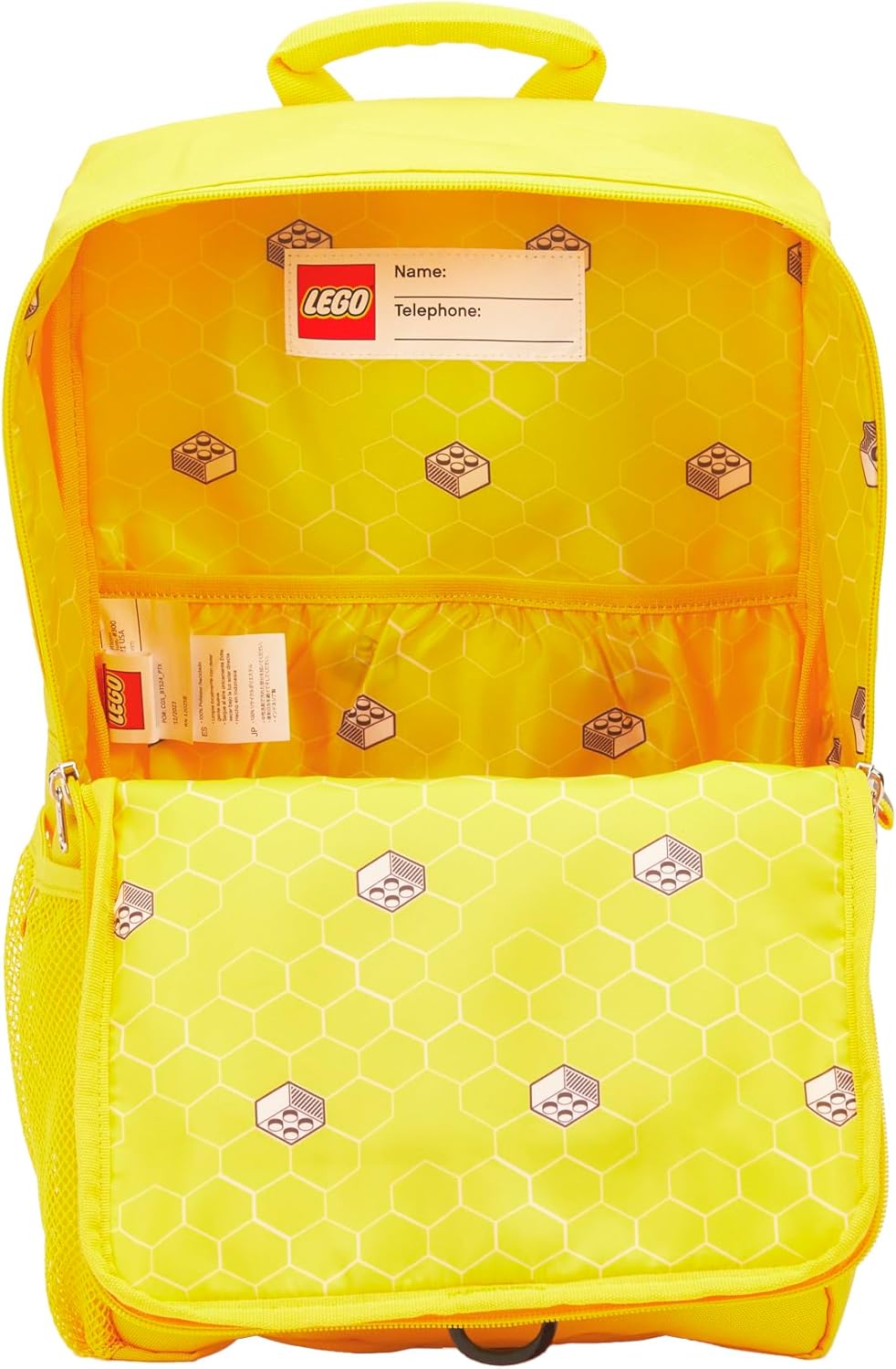 LEGO Lego Brick Backpack-purple Carry-On Luggage, Flame Orange, One Size, Backpack