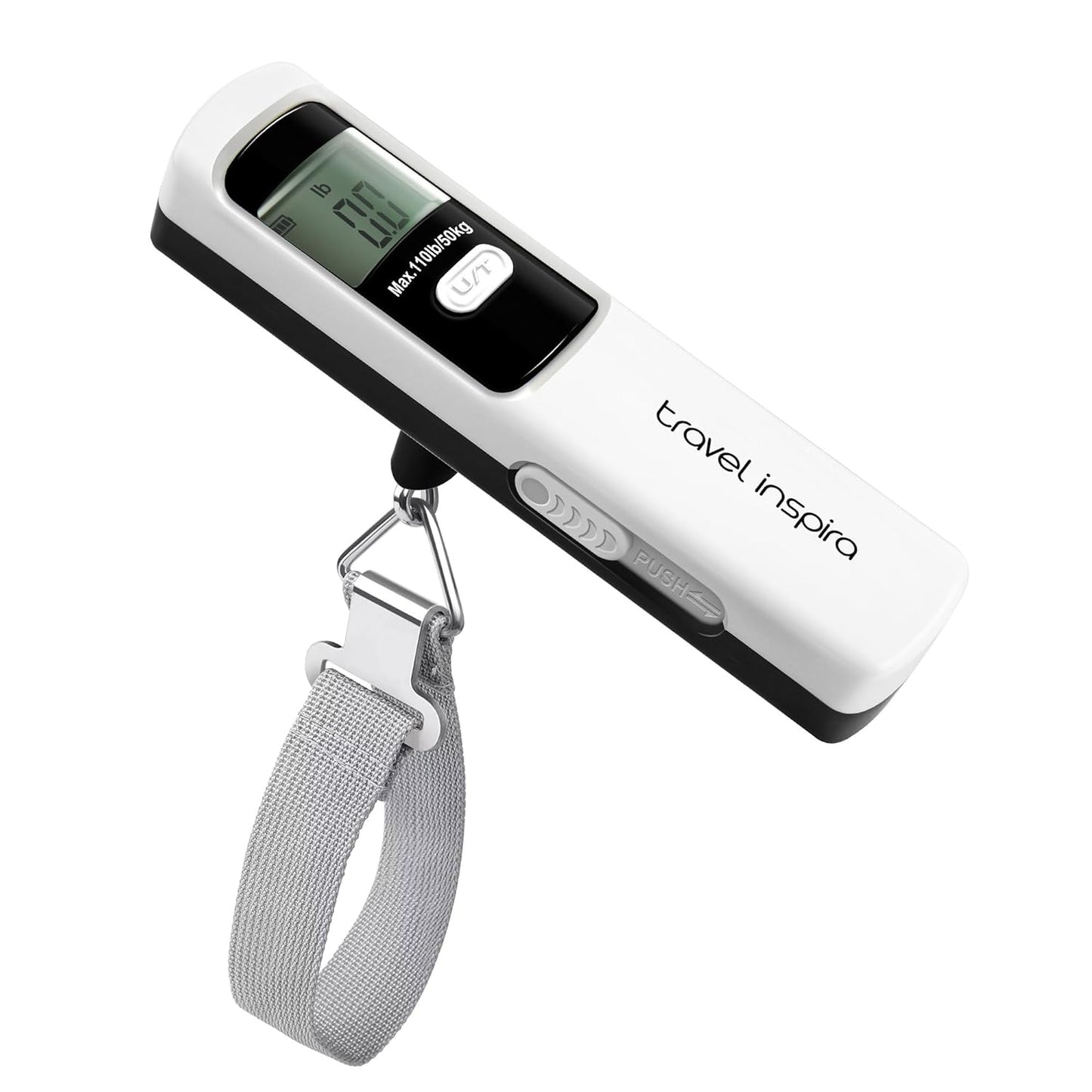 travel inspira Luggage Scale Battery-Free, Travel Essentials, Portable Handheld Digital Suitcase Weight Scale for for Travel Accessories, 110lbs/50kg
